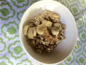 maple peanut butter overnight oats